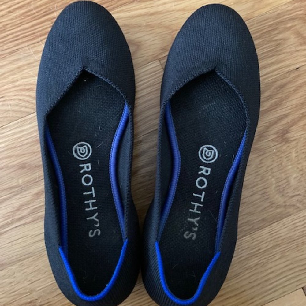 Rothy's Round Toe Size 7 (Black)